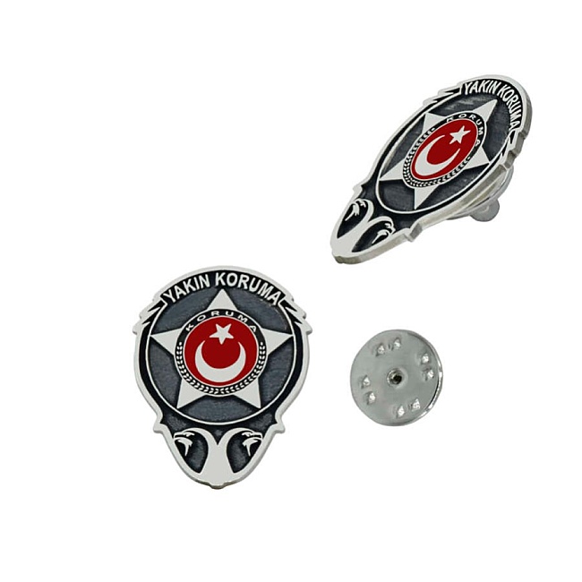 Gümüş Polis Özel Koruma Rozeti - 1