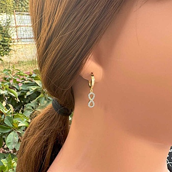 Gümüş Sonsuzluk Bayan Küpe - 1